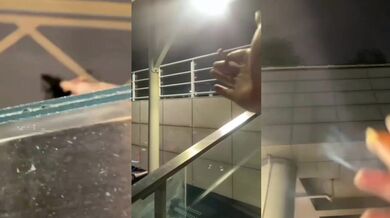 重磅吃瓜目击者亲述广东龙华某情侣想过一个难忘的情人节,相约天桥上打野炮,男方动作太激烈导致女友全身赤裸摔下天桥